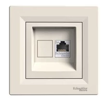 Asfora adatcsatlakozó dugalj UTP RJ45 8(8) Cat5e süllyesztett krém Schneider