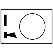 Felirati tábla darukapcsolóhoz "indító kürt" fehér négyszögletes-forma 40mm-sz ZB2 Schneider