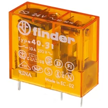 Miniatűr relé NYÁK/dugasz 10A 1-v 230VAC monostabil IP20 40.31.8.230.0000 FINDER