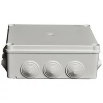Kötődoboz falonkívüli műanyag 220mm x 170mm 80mm szürke teli fedél-fedél IP55 System Pro E ABB