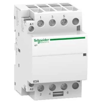 Installációs kontaktor sorolható 63A 400V AC 3-z 220-240V AC-műk 3mod Acti9 iCT Schneider