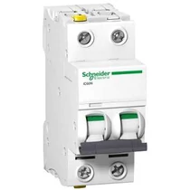 Kismegszakító 2P 4A C-jelleg 400V AC/DC 6kA/60898 50kA/60947 Acti9 iC60N Schneider