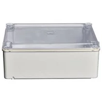 Kötődoboz falonkívüli műanyag 220mm x 170mm 80mm szürke teli fedél-fedél IP55 System Pro E ABB