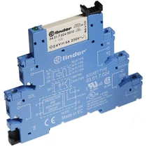 Csatolórelé keskeny 6A 1-v csavaros 24VAC 24VDC monostabil IP20 38.51.0.024.0060 FINDER