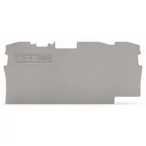 Sorkapocs vég-/elválasztólap szürke 1mm WAGO