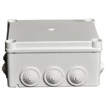 Kötődoboz falonkívüli műanyag 160mm x 135mm 77mm szürke teli fedél-fedél IP55 System Pro E ABB