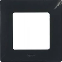 Niloé keret 1-es ónix fekete vízszintes és függőleges műanyag LEGRAND