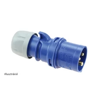 Ipari dugvilla lengő 3P+N+E 16A 5P 230V(50+60Hz) kék IP44 műanyag csavaros 9h-pozíció Shark PCE
