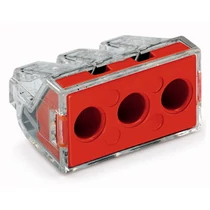 Vezetékösszekötő átlátszó 3-pólus 2.5-6mm2 41A 400V átlátszó WAGO