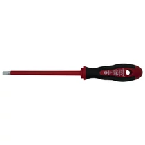 Csavarhúzó 10x1,6x200mm th.320mm 1000V VDE piros-fekete 2-komponensű markolat Haupa