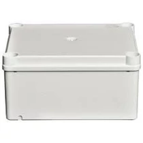 Kötődoboz falonkívüli műanyag 160mm x 135mm 77mm szürke teli fedél-fedél IP55 System Pro E ABB