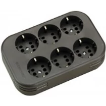 Asztali elosztósor vezeték nélkül 6x2P+E/230V 16A szürke IP20 Dafx-1-162 LEGRAND