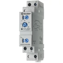 Kontaktorátkapcsoló időrelé 1-20s 2-z 24-240V50Hz 6A 24-240VDC Y/D 80.82.0.240.0000 FINDER