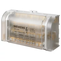 Sorkapoc elosztóblokk 4P 10..35mm2/10…35+3x6…25+8x2,5…16mm2mm2 DIN-sínre 160A 5ST SIEMENS