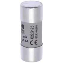 Hengeres biztosítóbetét gG gL/gG 22x58mm 125A 400V AC Bussmann EATON