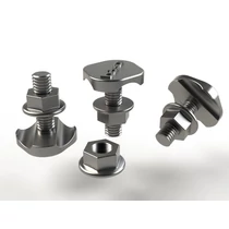 Rácsos kábeltálca szorító M6x20mm galván/elektrolit horganyzott ZnNi acél anyával CTBF EZ BASOR