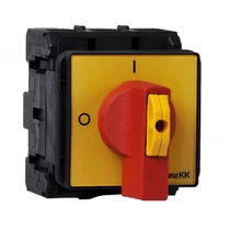 Szakaszoló fő- és vészkapcsoló 100A 3P 30kW/400VAC-3 beépíthető fix zárható 610-1001-306 Ganz KK
