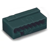 Vezetékösszekötő 8-pólus 6A 100V sötétszürke Micro WAGO