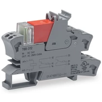 Relémodul aljzattal 16A 2-v rugószorításos 24VDC monostabil IP20 WAGO