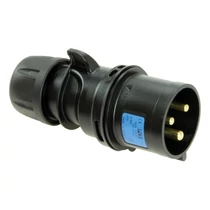 Ipari dugvilla lengő 2P+E 32A 3P 230V(50+60Hz) kék IP44 műanyag csavaros 6h-pozíció Midnight PCE