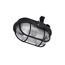 Hajólámpa ovális műanyagrácsos falonkívüli 1x 60W 230V E27 IP44 nem szükséges-előtét ANCO