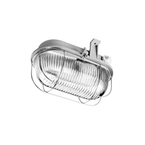 Hajólámpa ovális fémgrácsos falonkívüli 1x 100W 230V E27 IP44 nem szükséges-előtét ANCO