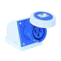 Ipari dugalj falra szerelhető 2P+E 16A 230V(50+60Hz) kék IP67 műanyag 6h-pozíció csavaros PCE