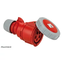 Ipari dugalj lengő 2P+E 32A 3P 230V(50+60Hz) kék egyenes IP67 műanyag 6h-pozíció Shark PCE