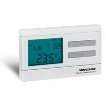 Szobatermosztát programozható LCD +2xAA1,5V-elem digitális 5-40°C 8A 230V elektronikus QUANTRAX