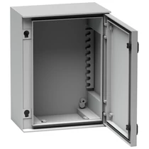 Szekrény fali teli ajtós műanyag 647mm 436mmx 250mmx IP66 szürke Thalassa PLM Schneider