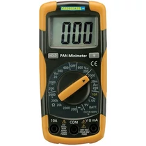 Multiméter V-A-Ohm digitális 600VDC 600VAC 10ADC 2MOhm Pancontrol