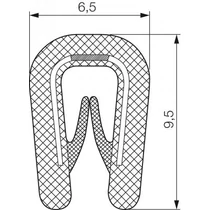 Élvédő szalag 1-2mm lemezhez 10m univerzális-hoz 9.5mm x 6.5mm x 10000mm Habermann