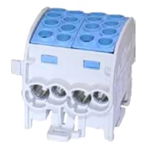Fővezetéki leágazókapocs 428/125A Cu/Al ónozott kék 4x35+4x25mm3 2-pólus HLAK 35/25-D N LEIPOLD