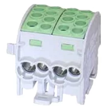 Fővezetéki leágazókapocs 428/125A Cu/Al ónozott zöld 4x35+4x25mm4 HLAK 35/25-D PE LEIPOLD
