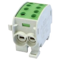 Fővezetéki leágazókapocs 300/185A Cu/Al ónozott zöld 2x70+2x50mm4 1-pólus HLAK 70/50 PE LEIPOLD