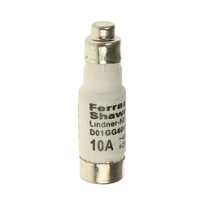 Biztosítóbetét D01 10A gL/gG 400V piros-színkód D01GG40V10 MERSEN W211090J