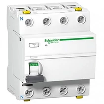 Áram-védőkapcsoló (Fi-relé) analóg 4P 63A 30mA AC-típus 10kA Acti9 iID Schneider