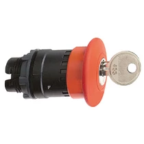 Gomba nyomófej d22 vészleállító 40mm piros reteszelt kulcs-nyugtázás Harmony XB5 Schneider