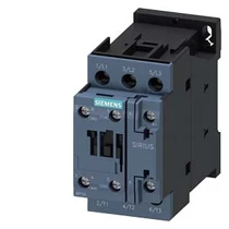 Kontaktor (mágneskapcsoló) 7.5kW/400VAC-3 3Z 230V50Hz 1z 1ny csavaros 40A/AC-1/400V SIRIUS SIEMENS