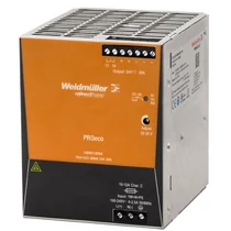 Kapcsolóüzemű DC tápegység 85-264VAC-be 80-370VDC-be 24VDC-ki PRO ECO 480W 24V 20A Weidmüller