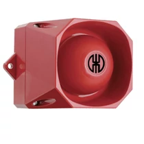 Sziréna 8hangú 60V DC 0.015A 105dB piros-ház műanyag IP66 WERMA