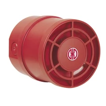 Sziréna 32hangú 28V DC 1.4A 115dB piros-ház műanyag IP65 WERMA