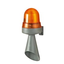 Kürt+fényjelző 230V AC 98dB folyamatos hang folyamatos sárga LED IP65 WERMA