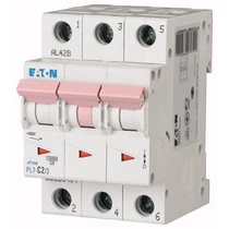 Kismegszakító 3P 2A C-jelleg 400V AC 10kA/60898 PL7-C2/3 EATON