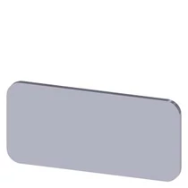 Felirati tábla vezérlőelemhez üres üres-szimbólummal ezüst négyszögletes-forma 27mm-sz SIEMENS