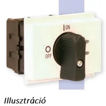 Szakaszoló be-ki kapcsoló 32A 3P 9kW/400VAC-3 sorolható fix fekete ML0-032-3V-9121 MERZ