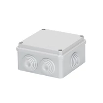 Doboz falonkívüli d29 fém csavarral műanyag 100mm x 100mm 50mm szürke IP55 44CE GEWISS