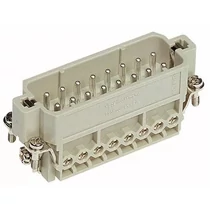 Ipari csatlakozó betét apa 16P 16A 250V csavaros csapos termoplaszt-betét Han 16A-STI-S HARTING