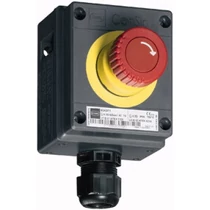 Rb tokozott vészgomba-nyomó 10A/500VAC IP66 1z/1ny 2P nyomógomb műanyag ConSig8041 R.STAHL