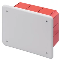Süllyesztett kötő-/szerelvénydoboz DIN-sínnel téglalap 160mmx 130mmx műanyag piros GEWISS